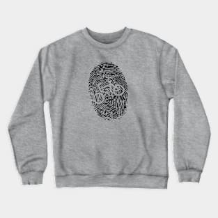 Biker's Fingerprint T-Shirt Crewneck Sweatshirt